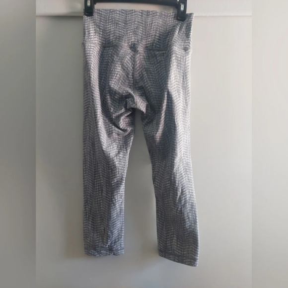 Lululemon Wunder Under High-Rise Luon Arrow Jacquard Silver Gray- White Euc - Picture 5 of 8